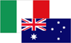 Italy and Australia Flag